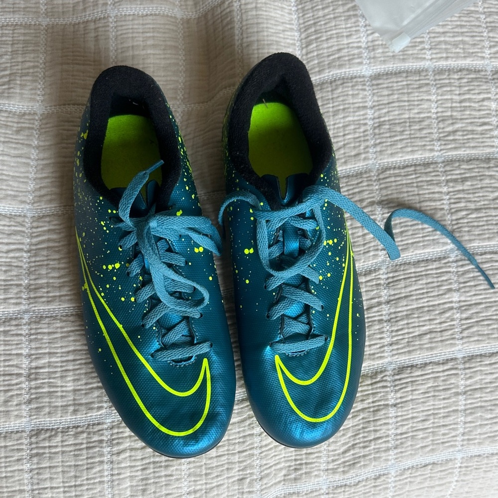 NIKE MERCURIAL VORTEX II FG SQUADRON BLUE/BLACK/VOLT - YOUTH
